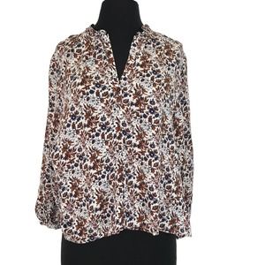 NWT Abound Floral Balloon Sleeve Oversized Blouse